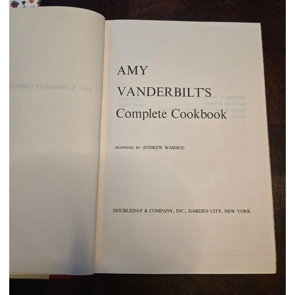 Vintage Cookbook Lot‎ Amy Vanderbilt Andrew Warhol Common Sense in the Household